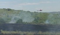 Rosignano Marittimo (LI) - Incendio boschivo minaccia le abitazioni (03.08.22)