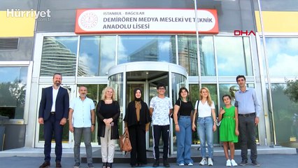 Tarihi rekora imza atanlar lisesini ziyaret etti