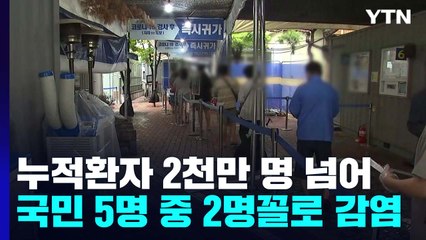 첫 확진 2년 반 만에...누적 환자 2천만 명 넘어 / YTN