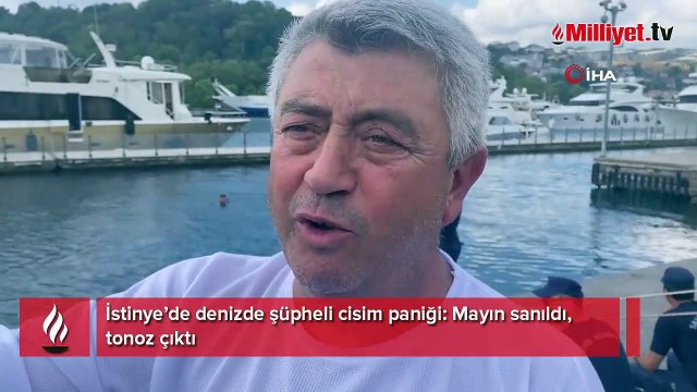 İstinye’de denizde şüpheli cisim paniği: Mayın sanıldı, tonoz çıktı