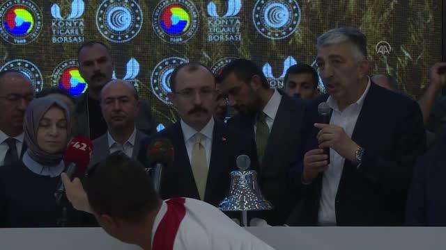 Muş haberleri | Bakan Muş, Konya Ticaret Borsası Elektronik Satış Salonu'ndaki Gong Töreni'ne katıldı