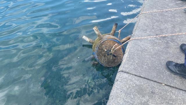 Marmara Denizi'nde mayın sanılan cismin tonoz olduğu ortaya çıktı