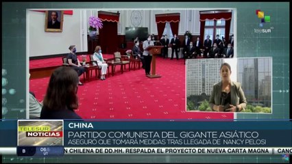China reacciona de forma negativa a visita de Nancy Pelosi