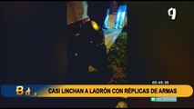 Extranjero con réplicas de armas de fuego fue capturado por serenos de Los Olivos