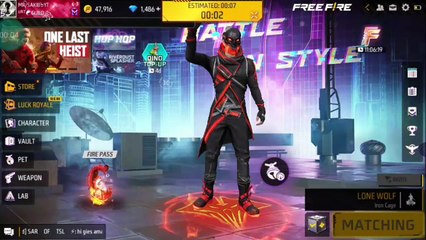 FREE Fire Lone Of Wolf Gameplay 1V1