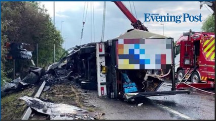 Download Video: Lancashire Post news update 03 August 2022: Why the M6 closure last week took 22 hours