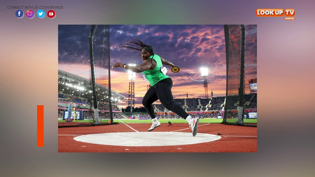 Chioma Onyekwere wins gold at the Discus Throw event in the UK