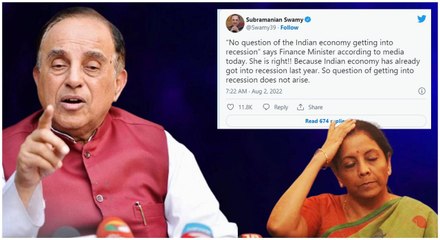 Swamy vs Nirmala  మాంద్యంపై రాజకీయ రగడ... నిజమెంత? *Politics | Telugu OneIndia