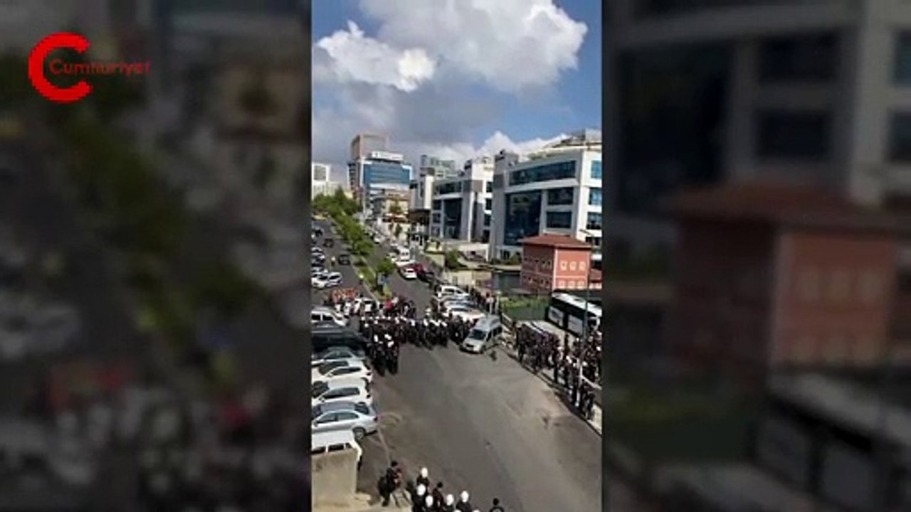 Yapı Yapı işçileri hakları için eylemde