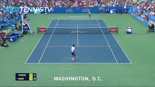 Kyrgios dominates in first singles match since Wimbledon final