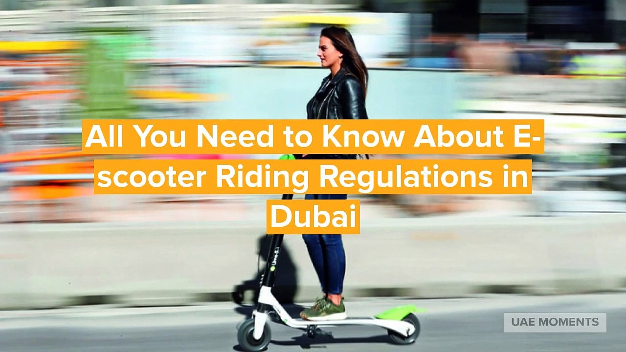 All You Need to Know About E-scooter Riding Regulations in Dubai