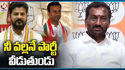 BJP MLA Raghunandhan Rao Fire On PCC Chief Revanth Reddy  |  V6 News