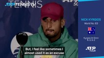 Kyrgios used mental health as an excuse