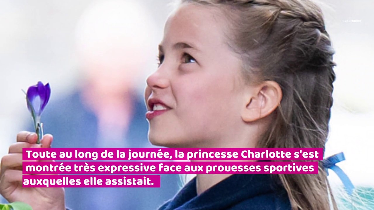 Les adorables grimaces de la princesse Charlotte aux Jeux du Commonwealth