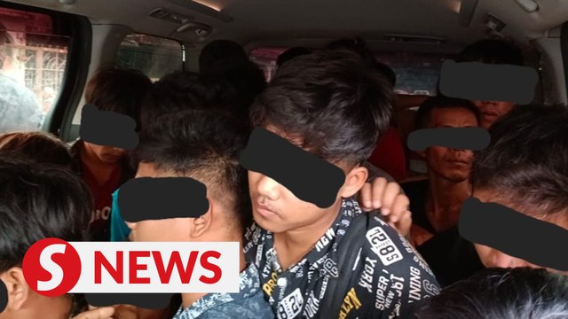 Teen driving luxury MPV ferrying 25 foreigners hits cop during chase in Sentul