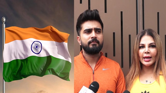 Rakhi Sawant Spotted with Bf Adil Khan Outside Gym and talks about Ghar Tiranga | *Spotted