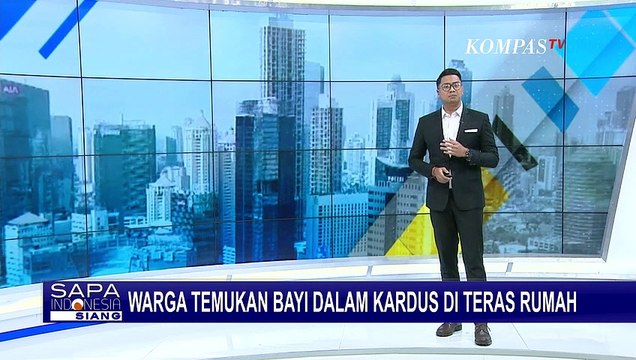 Warga Bandar Lampung Temukan Bayi Baru Lahir dalam Kardus di Teras Rumah