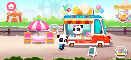 Baby panda Ice-cream Track  kids Animation chaneal  Baby panda animation video for kids  (5)