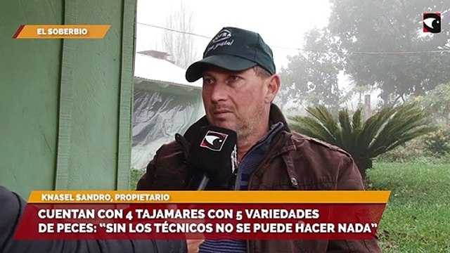 Cuentan con 4 tajamares con 5 variedades de peces: “Sin los técnicos no se puede hacer nada”