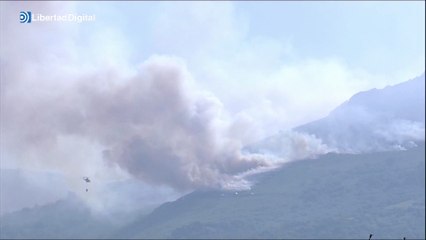 Orense lucha contra las llamas de un incendio en el municipio de Maceda