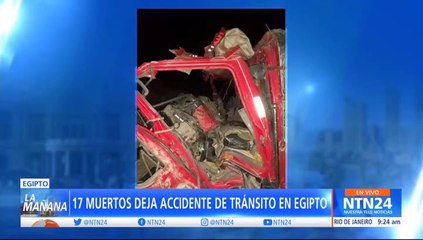 17 muertos dejó accidente de tránsito en Egipto
