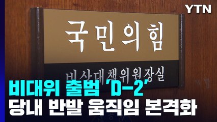 與 비대위 출범 'D-2'...거세지는 당내 반발이 변수 / YTN