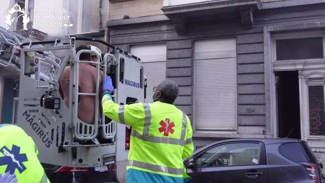 Incendie dans une maison à St-Gilles