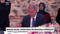 Bakan Akar Mevkidaşlarıyla Görüştü! Masada Yine Tahıl Koridoru ve Sevkiyatlar Var