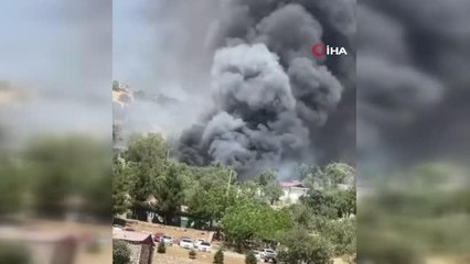 Son dakika haber... Şırnak'ta mühimmat deposundaki patlama kamerada: 2 yaralı