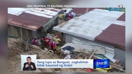 Ilang lupa sa Benguet, nagkabitak-bitak kasunod ng lindol | Saksi
