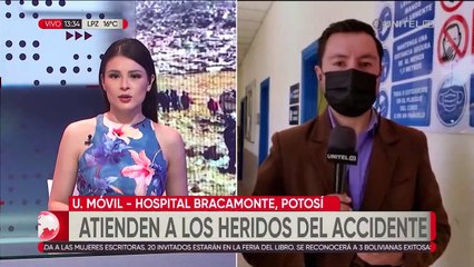 Dos personas perdieron la vida tras el embarrancamiento de un bus en Potosí