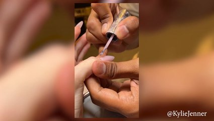 Kylie Jenner & Daughter Stormi, Get Matching Diamond Manicures In New Tiktok Video