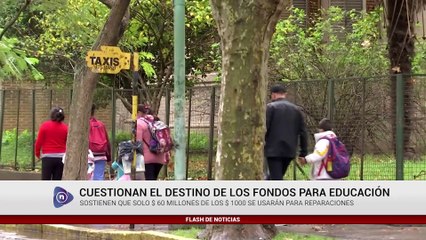 CUESTIONAN EL DESTINO DE LOS FONDOS PARA EDUCACIÓN
