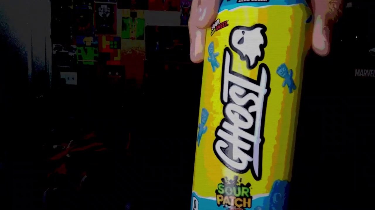 JohnDaGamer64's Munchies Review | Ghost Energy: Sour Patch Kids Blue Raspberry