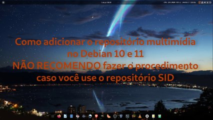 Como adicionar repositórios multimídia para complementar a instalação do Debian