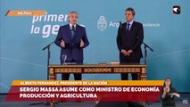 Alberto Fernández le tomó juramento a Sergio Massa como ministro de Economía