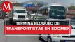 Transportistas liberan vías del Edomex tras dialogar con autoridades estatales