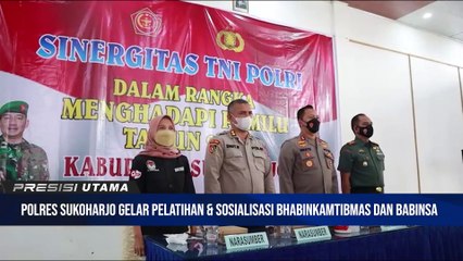 Babinsa dan Bhabinkamtibmas di Sukoharjo Kompak Ikuti Pelatihan serta Sosialisasi Menghadapi Pemilu 2024