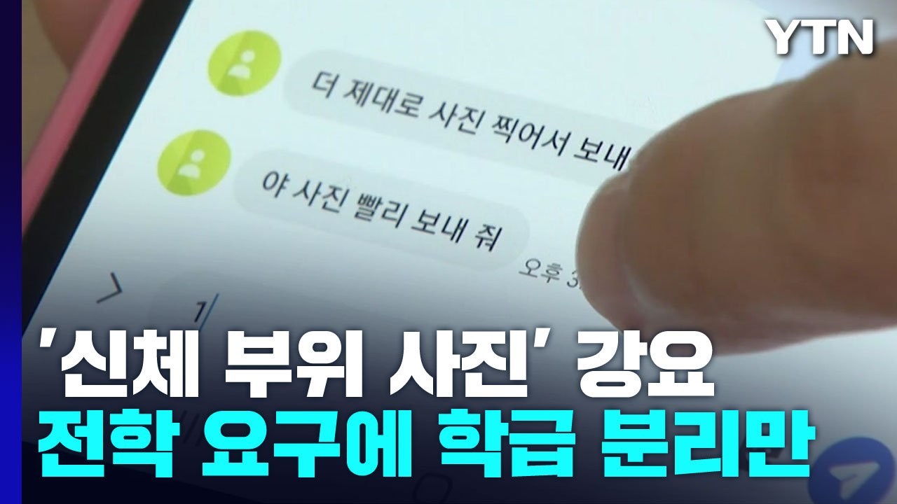 '신체 부위 사진' 강요한 초등학생...'학급 분리' 조치만? / YTN