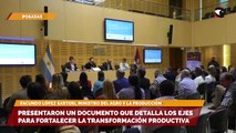 Presentaron un documento que detalla los ejes para fortalecer la transformación productiva SARTORI