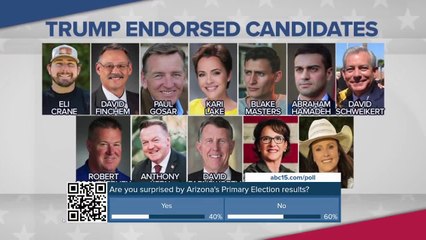 Trump-endorsed candidates shinning in AZ primary election