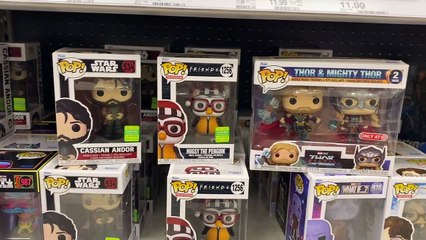 Friends hugsy the penguin sdcc,Star Wars Cassian Andor,Thor & Mighty Thor Funko pop target 2 pack