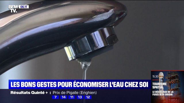 Les bons gestes à adopter pour économiser l'eau chez soi
