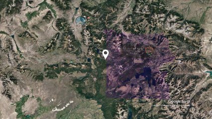 Satellite Map Video for Moose Creek Inn, Hotel for Sale Near West Entrance of Yellowstone Nat'l Park