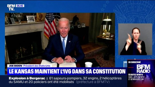 Le Kansas maintient le droit à l'avortement, Joe Biden salue un message fort des électeurs