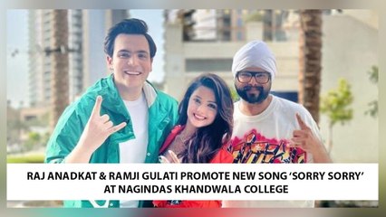 Raj Anadkat & Ramji Gulati Promote New Song ‘Sorry Sorry’ At Nagindas Khandwala College