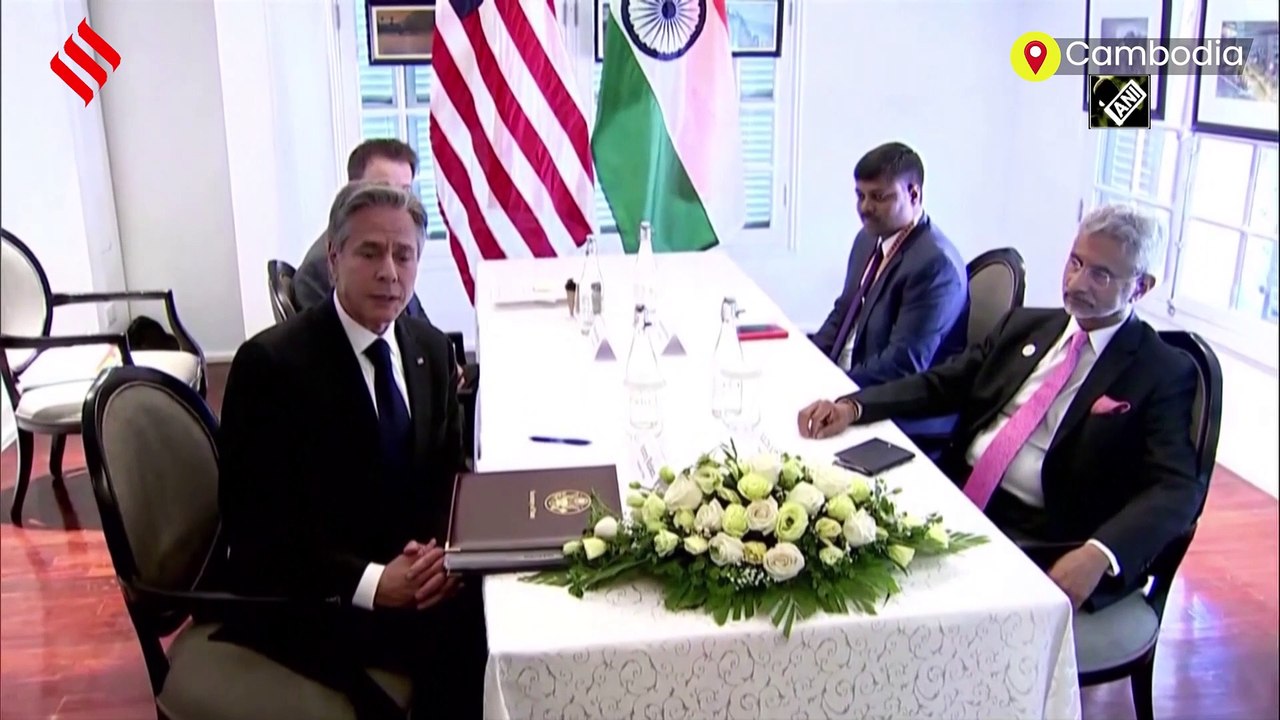 EAM Dr. S Jaishankar And US Secretary of State Antony Blinken, Hold Talks In Cambodia