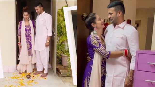 Payal Rohatgi Sangram Singh Mumbai House Griha Pravesh Full Video | Boldsky*Entertainment