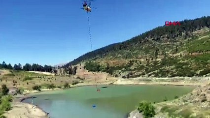 Mersin'deki orman yangınına müdahale sürüyor