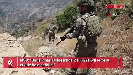 Barış Pınarı bölgesinde 2 PKK'lı etkisiz hale getirildi